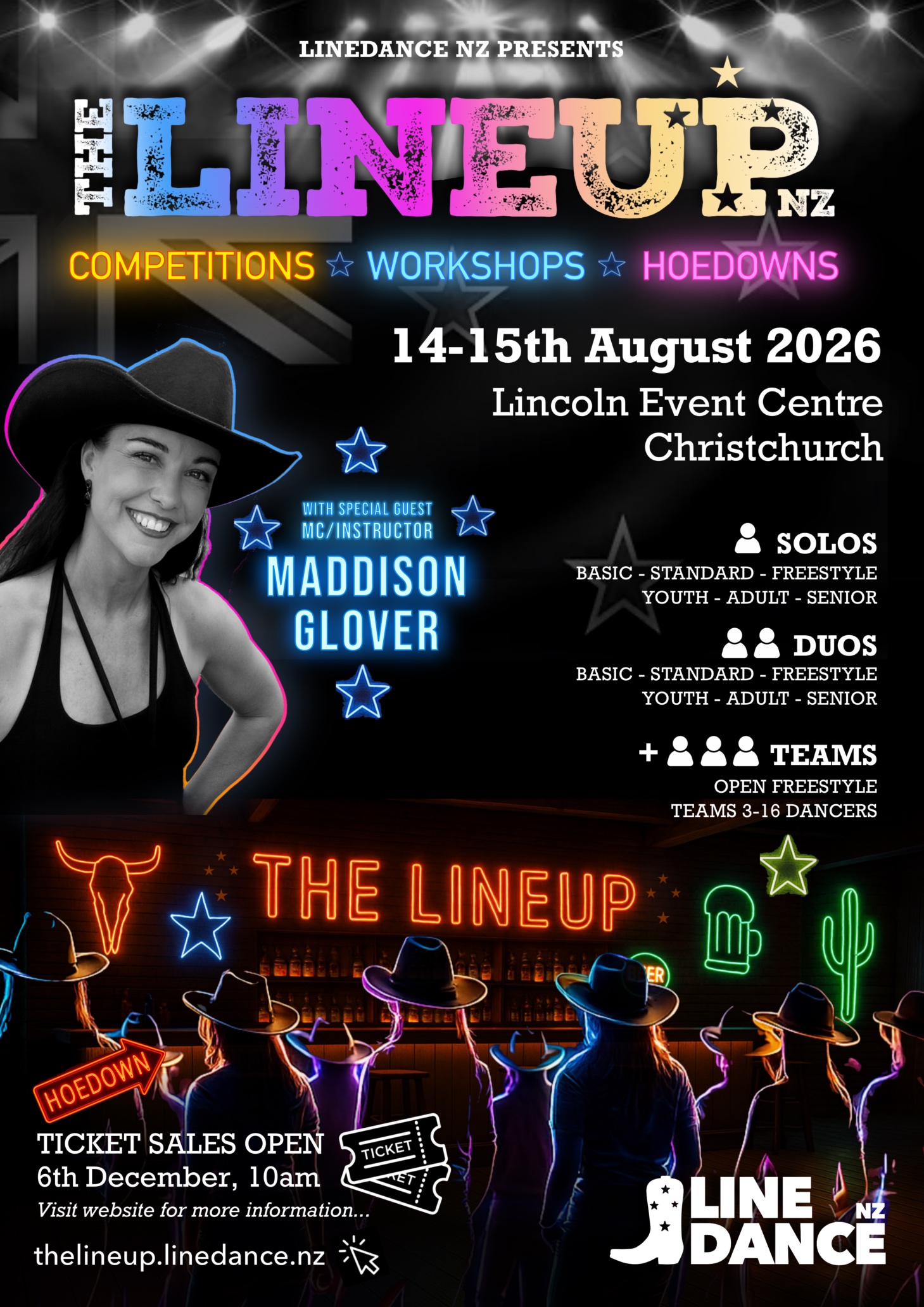 🇳🇿✨THE LINEUP 2026 ✨🇳🇿